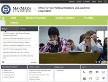 Tablet Screenshot of international.marmara.edu.tr