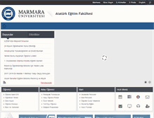 Tablet Screenshot of aef.marmara.edu.tr