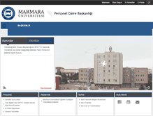 Tablet Screenshot of pdb.marmara.edu.tr