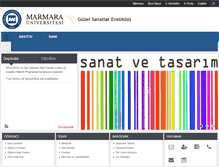 Tablet Screenshot of gse.marmara.edu.tr