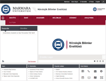 Tablet Screenshot of nbe.marmara.edu.tr