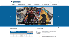 Desktop Screenshot of marmara.gov.tr