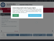 Tablet Screenshot of akademikgelisim.marmara.edu.tr