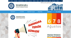 Desktop Screenshot of marmara.edu.tr