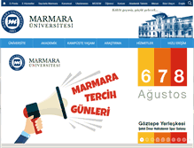 Tablet Screenshot of marmara.edu.tr