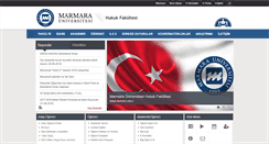 Desktop Screenshot of hukuk.marmara.edu.tr