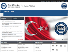 Tablet Screenshot of hukuk.marmara.edu.tr