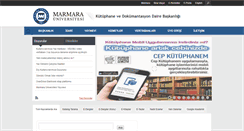 Desktop Screenshot of kutuphane.marmara.edu.tr